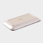 Блюдо Доляна «Искушение», 20×11×2 см, прямоугольное, керамика, серое - Фото 3