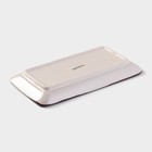 Блюдо Доляна «Искушение», 20×11×2 см, прямоугольное, керамика, розовое - Фото 3