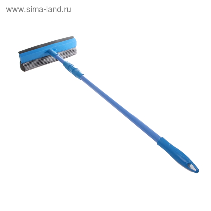 Окномойка с телескопической металлической окрашенной ручкой  27*84(125) см - Фото 1