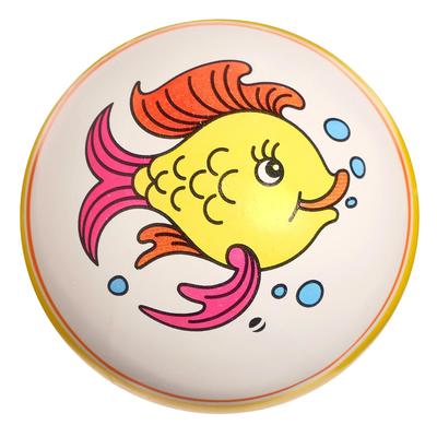 Мяч резиновый, диаметр 10 см, с рисунком, МИКС