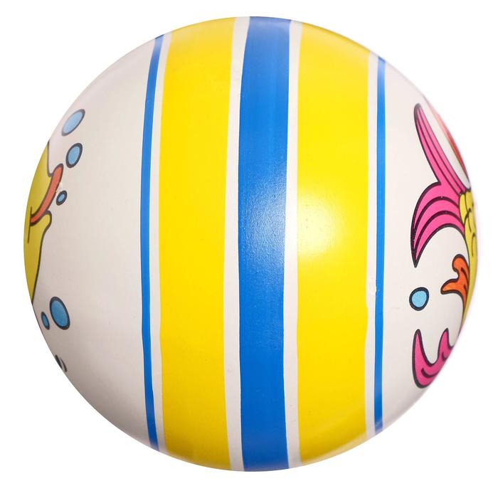 Мяч диаметр 100 мм, (рисунок), цвета МИКС
