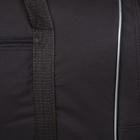 Сумка дорожная, отдел на молнии, 3 наружных кармана, длинный ремень, цвет чёрный - Фото 4