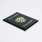 Обложка для паспорта, цвет зелёный - фото 9706374