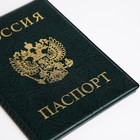 Обложка для паспорта, цвет зелёный - фото 9706375