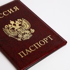 Обложка для паспорта, цвет бордовый - фото 9706381