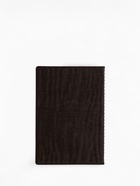 Обложка для паспорта, велюр, коричневая - Фото 3