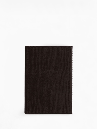 Обложка для паспорта, велюр, коричневая