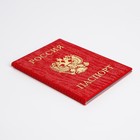 Обложка для паспорта, цвет красный - фото 9706404