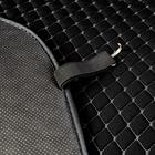 Накидки на передние сиденья CarPerforMANce, 2 шт, fiberflax (мягкий лен), ромб, чёрно-серый - Фото 3