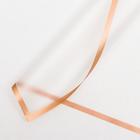 Пленка для цветов и букетов «Бронзовая полоса», прозрачный, 57×57±1 см - Фото 1