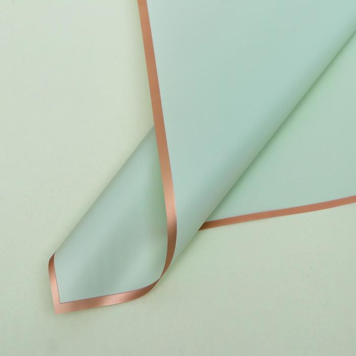 Пленка для цветов и букетов «Бронзовая полоса», тиффани, 57×57±1 см - Фото 1