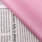 Плёнка матовая двухсторонняя "Газета" розовый, 0,58 х 0,58 м - Фото 2