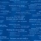 Плёнка матовая двухсторонняя "Послание" синий, 0,58 х 0,58 м - Фото 4