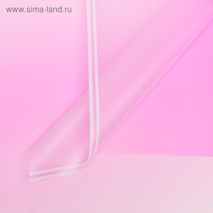 Плёнка матовая "Линия градиента" светло-фиолетовый, 0,58 х 0,58 м - Фото 1