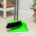 Щётка для пола с совком «Ленивка. Люкс», цвет зелёный - Фото 1