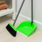Щётка для пола с совком «Ленивка. Люкс», цвет зелёный - Фото 3