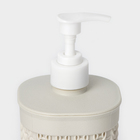 Дозатор для мыла «Вязание», 500 мл, белый ротанг - Фото 2