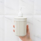 Дозатор для мыла «Вязание», 500 мл, белый ротанг - Фото 13