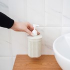 Дозатор для мыла «Вязание», 500 мл, белый ротанг - Фото 9