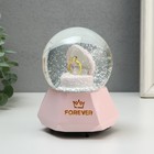 Сувенир полистоун водяной шар музыка "Кольцо с бриллиантом" крутится МИКС 15,5х10х10 см - фото 23193037