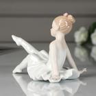 Сувенир керамика "Малышка-балерина в белой пачке" 11х14х9,2 см - фото 9338556
