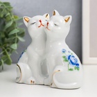 Фигурка керамика «2 котёнка в цветочек», 9.5×4.5×10.6 см - Фото 5