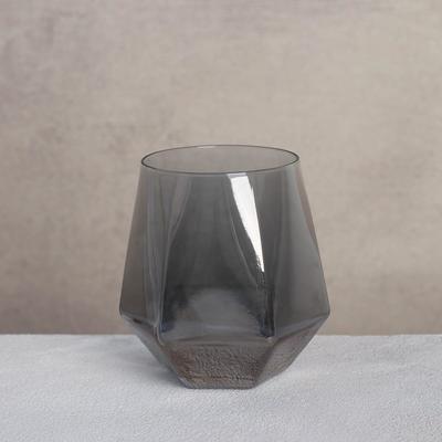 Стакан стеклянный «Бриллиант», 300 мл, цвет графит