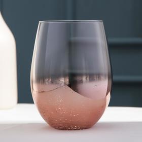 Стакан стеклянный «Мерцание», 400 мл, цвет коричневый