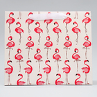 Пакет подарочный ламинированный горизонтальный, упаковка, «Фламинго», ML 27 х 23 х 11,5 см - Фото 2