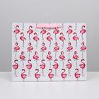 Пакет ламинированный горизонтальный «Фламинго», L 40 × 31 × 11,5 см - Фото 2