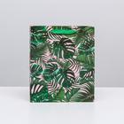 Пакет подарочный ламинированный вертикальный, упаковка, «Тропики», ML 23 х 27 х 11,5 см - фото 21097334