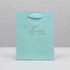 Пакет подарочный ламинированный вертикальный, упаковка, «Лучшей во всём», S 12 х 15 х 5,5 см - фото 24282768