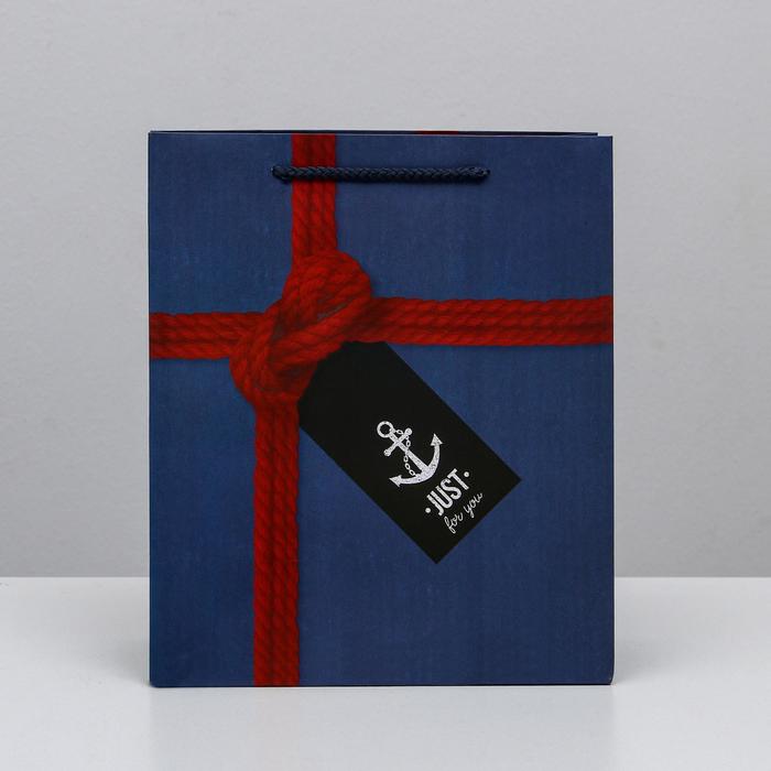 Пакет подарочный ламинированный вертикальный, упаковка, «Just for you», ML 23 х 27 х 11,5 см - фото 1908579188