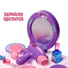 Игровой набор трюмо «Принцесса» с аксессуарами, со световыми эффектами - Фото 4