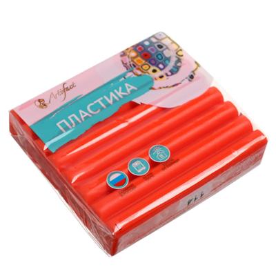 Пластика - полимерная глина, 56 г, "Цветочная коллекция", красный апельсин