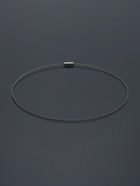 Основа для колье (чокер) с замком, 1 мм, набор 5 шт., цвет стальной, 45 см - Фото 3