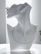 Основа для колье (чокер) с замком, 1 мм, набор 5 шт., цвет стальной, 45 см - Фото 2