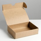 Коробка складная рифлёная «Новогодняя», 21 х 15 х 5 см - фото 9240005
