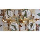 Скатерть новогодняя «Этель» Golden Christmas, d=150±3 см с ГМВО, 100% хлопок, саржа 190 г/м² - Фото 6