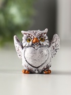 Фигурка полистоун «Филин с сердечком-пузиком», 4×4.1×3 см, МИКС - Фото 3