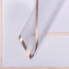 Пленка для цветов и букетов «Бронзовая полоса», лавандовый, 57×57±1 см - Фото 1