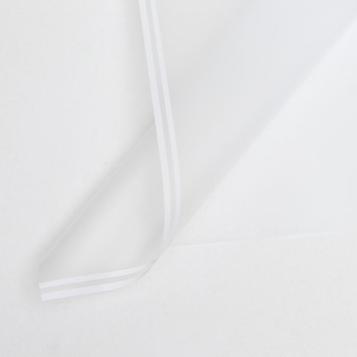 Плёнка матовая "Линия градиента" белый, 0,58 х 0,58 м