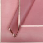 Пленка для цветов «Золотая полоса», темная пудра, 57×57 см ±5% см - Фото 1