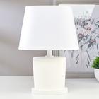 Лампа настольная 03000 1хЕ14 15 Вт белый 20×28.5×11 см RISALUX - Фото 1