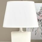 Лампа настольная 03000 1хЕ14 15 Вт белый 20×28.5×11 см RISALUX - Фото 4