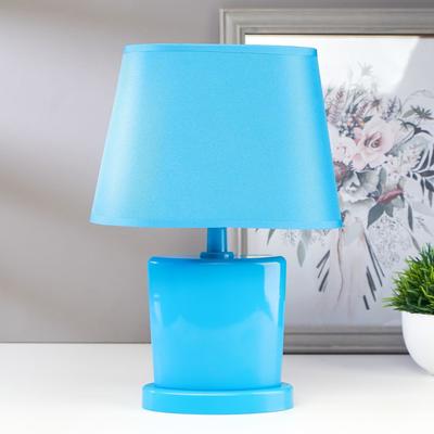 Лампа настольная RISALUX 03000, 1хЕ14, 15 Вт, 20×28.5×11 см, голубой