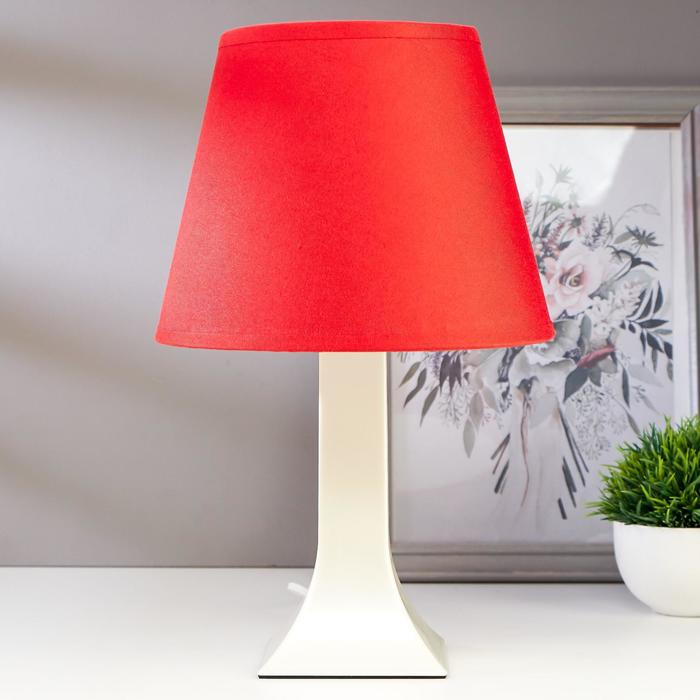 Лампа настольная 62104 1хЕ27 15Вт красный d=22 см, h=34,5 см RISALUX - Фото 1