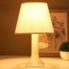 Лампа настольная 62104 1хЕ27 15Вт светло-бежевый d=22 см, h=34,5 см RISALUX - Фото 3