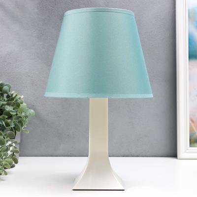 Лампа настольная RISALUX 62104, 1хЕ27, 15 Вт, светло-бирюзовая, 22×34.5 см