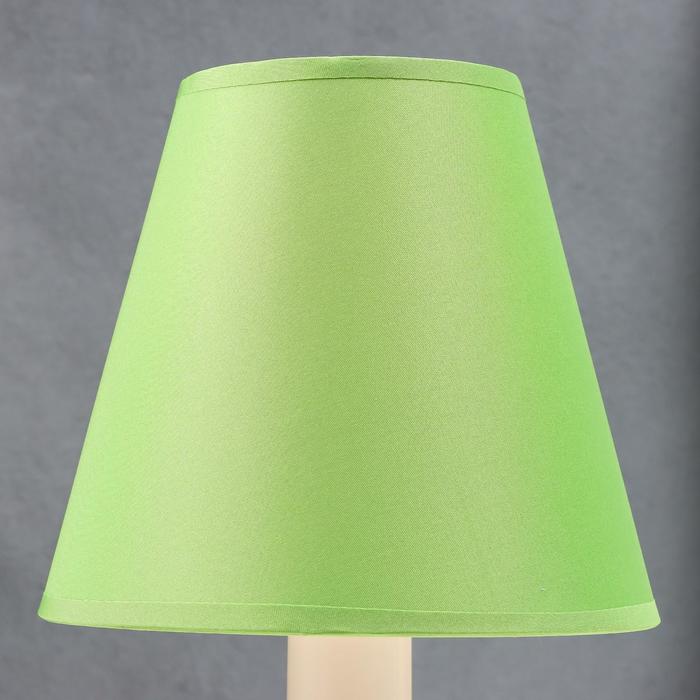 Лампа настольная 92204 1хЕ14 15Вт жемчуг/зеленый d=18 см, h=28,5 см RISALUX - фото 1907121047